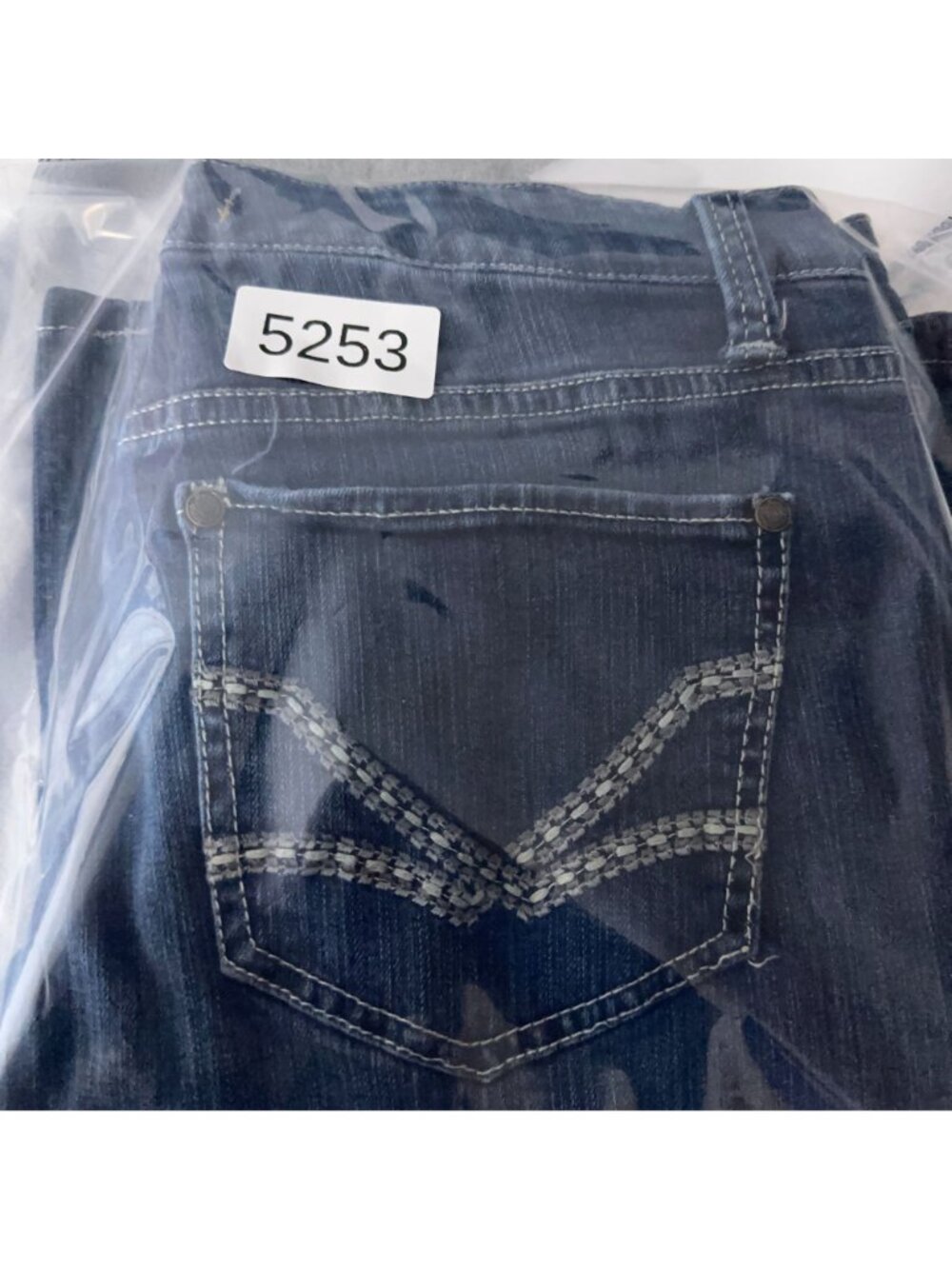Nine West Vintage America Bootcut Jeans Size 8P Blue Mid Rise Embroidered Pocket - Picture 15 of 15